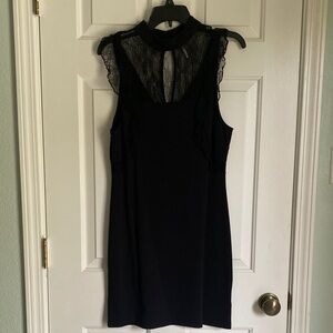 Free People Black Sleeveless Backless Dress L